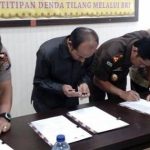 Polres,Kajari dan PN Teken MoU e-Tilang Bersama Bank BRI cabang Dumai