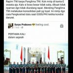 Mabes TNI Luruskan Hoax Jokowi dan Para Jendral Rapat Tanpa Panglima