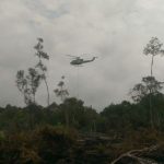 Tim Satgas Udara-Darat Padamkan Kebakaran Lahan di Pelalawan
