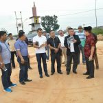 Tim Kemenpora Tinjau Kawasanan Pembangunan GOR Kota Dumai
