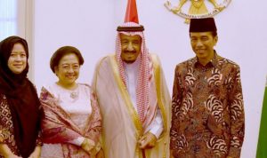 Raja Salman Temui Megawati dan Puan di Istana Merdeka